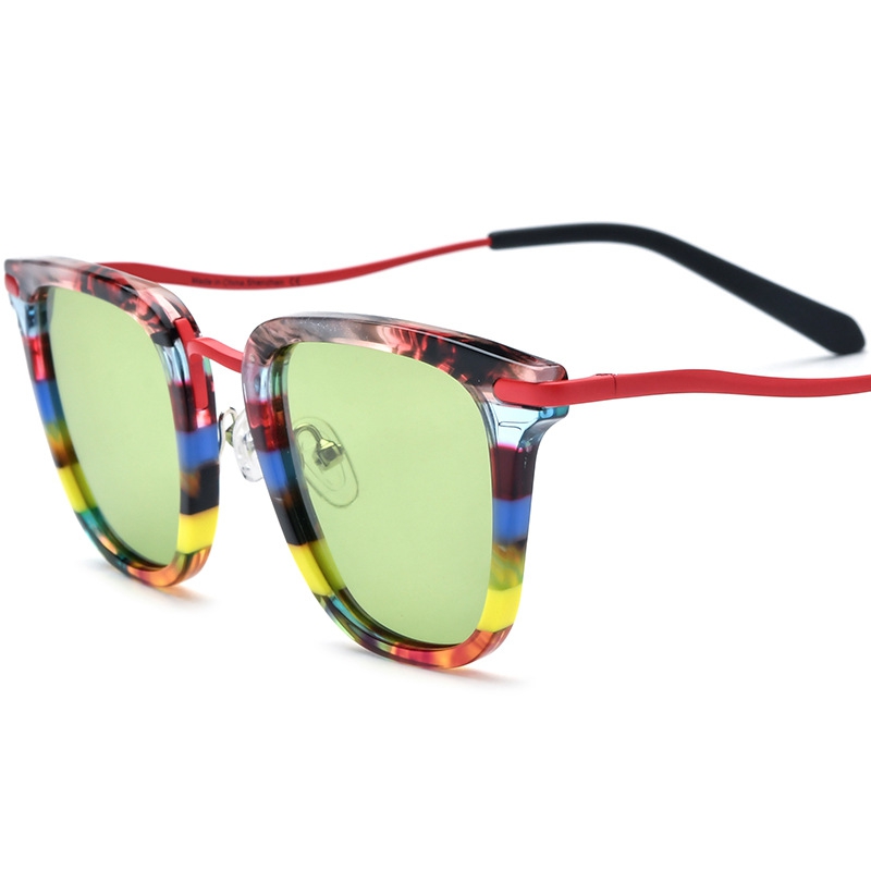 Sunglasses Cat Eye - Acetate Thick Sun Glasses Women Fashion