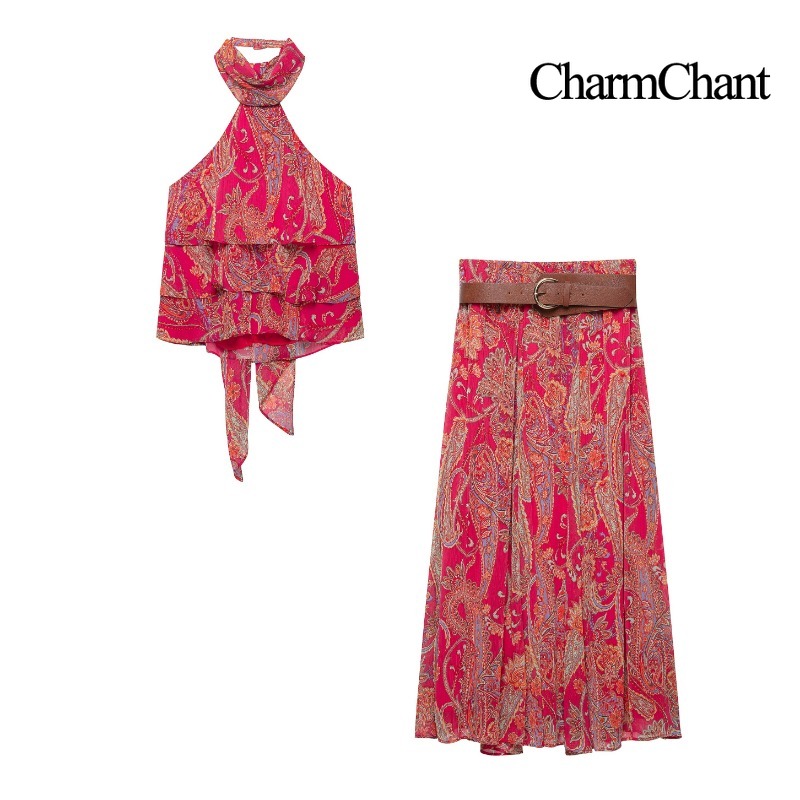 CHARMCHANT Women's Paisley Pri - Romper Floral Print recension och pris