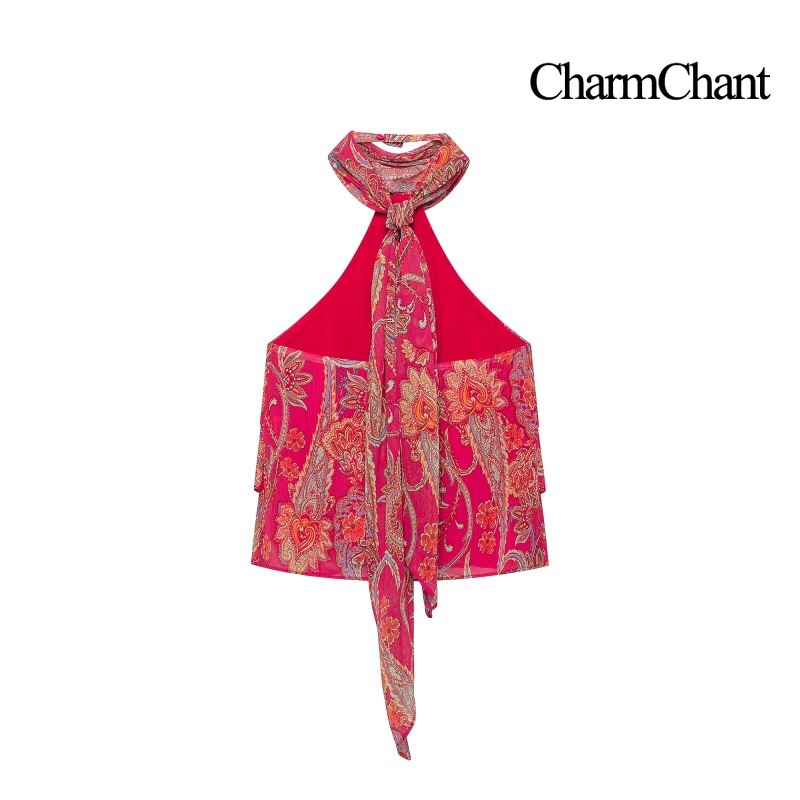 CHARMCHANT Women's Paisley Pri - Romper Floral Print recension och pris