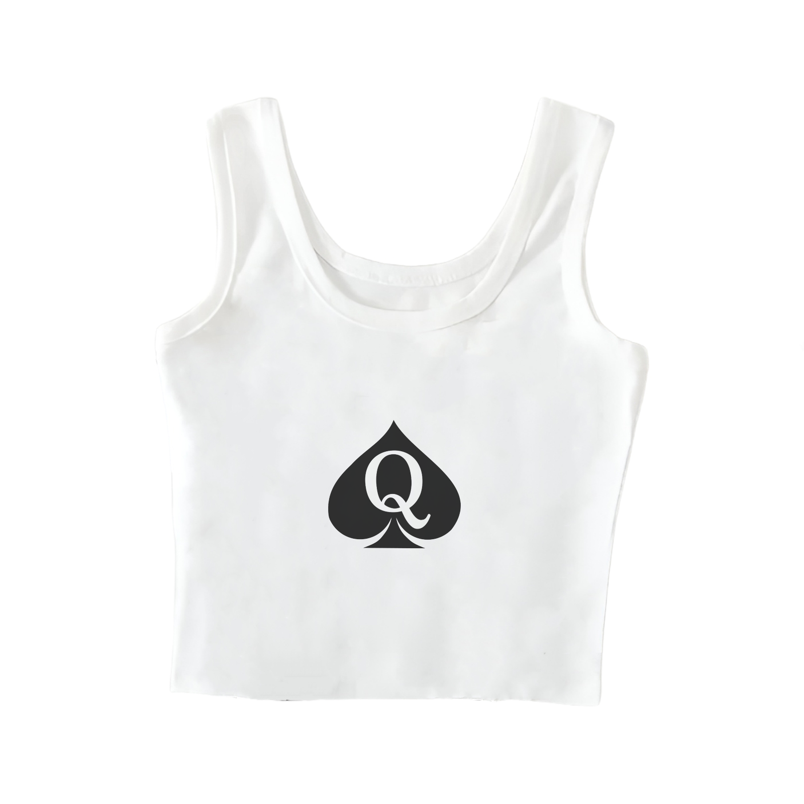 “Queen Of Spade” Womens Double - Crop Top Crochet recension och pris
