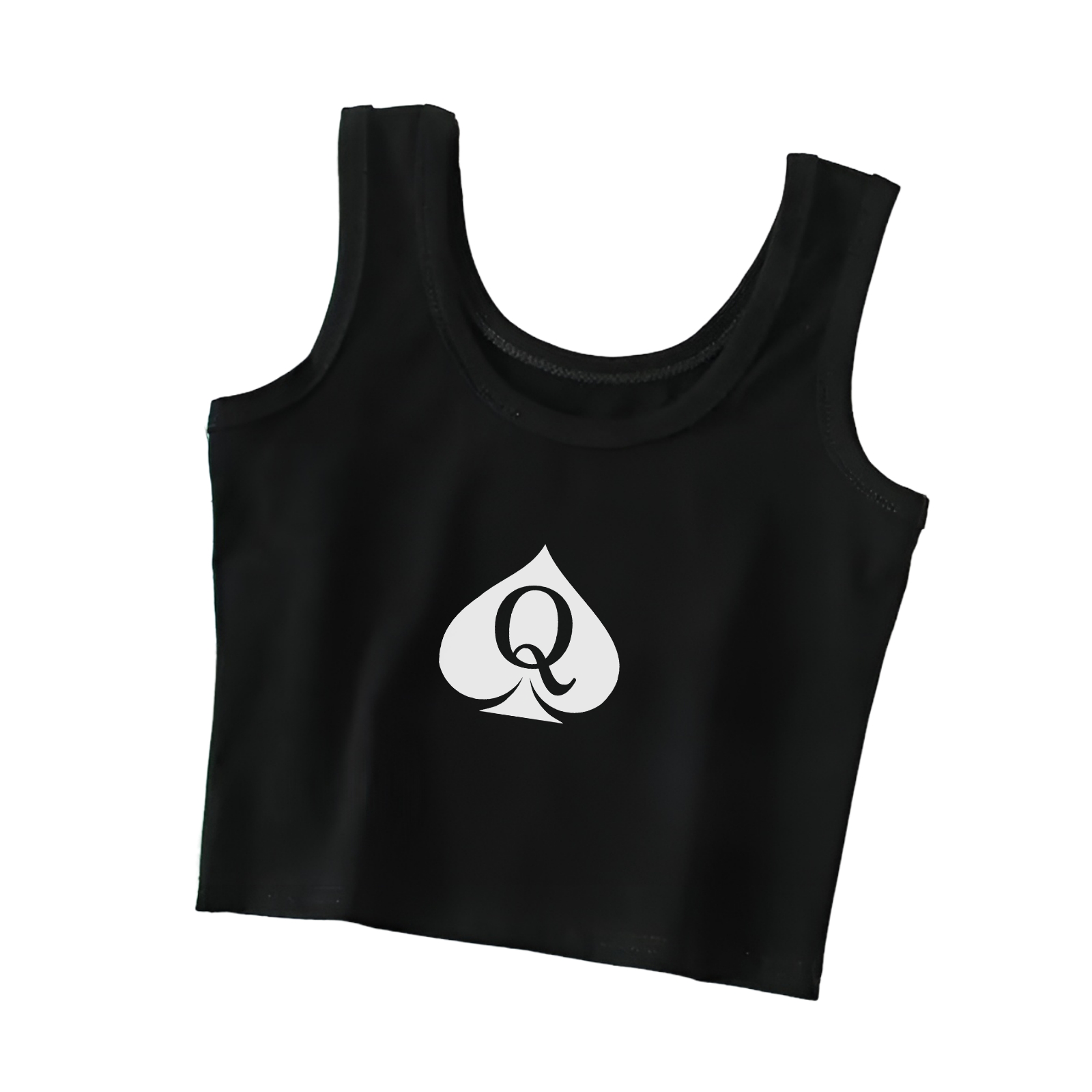 “Queen Of Spade” Womens Double - Crop Top Crochet recension och pris