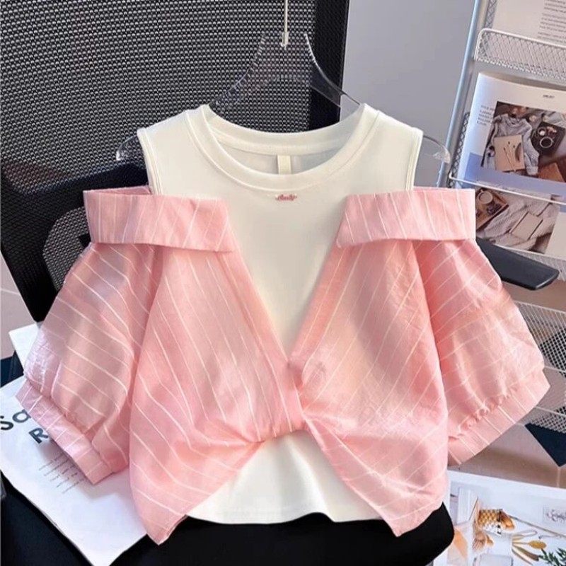 Girls' Western Style Loose Fit - Blouse Off Shoulder recension och pris