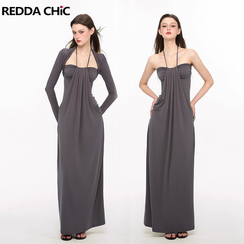 REDDACHiC Elegant Braided Shru - Maxi Dress Halter recension och pris